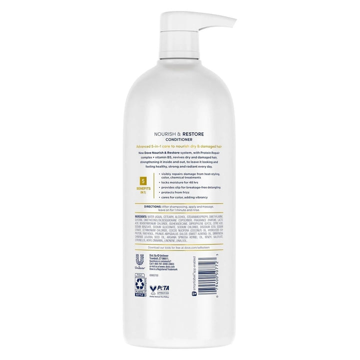 Dove Nourish and Restore 5-in-1 Conditioner (33.8 Fluid Ounce) Image 2