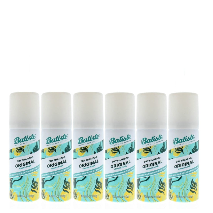 Batiste Dry Shampoo 50ml Original Classic Clean Fresh 6-Pack Instant Hair Refresh Image 1