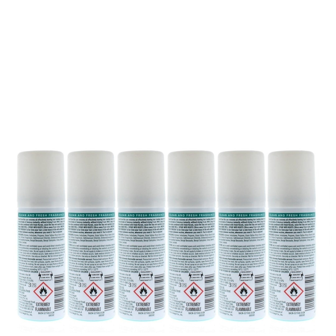 Batiste Dry Shampoo 50ml Original Classic Clean Fresh 6-Pack Instant Hair Refresh Image 3