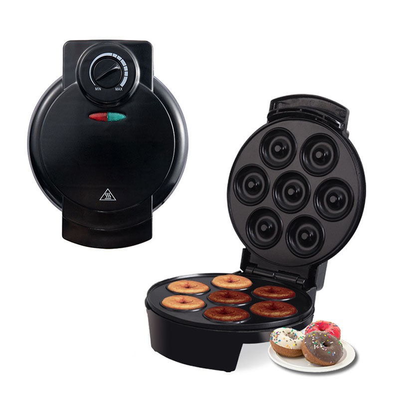 Mini Donut Maker Nonstick 8 Hole Double Sided Heating Pan Image 1