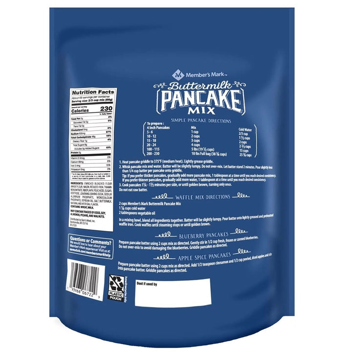 Members Mark Buttermilk Pancake Mix (10 Pounds) Image 3