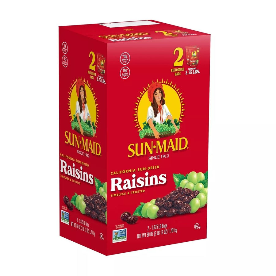 Sun-Maid California Sun-Dried Raisins 60 Ounce Image 1