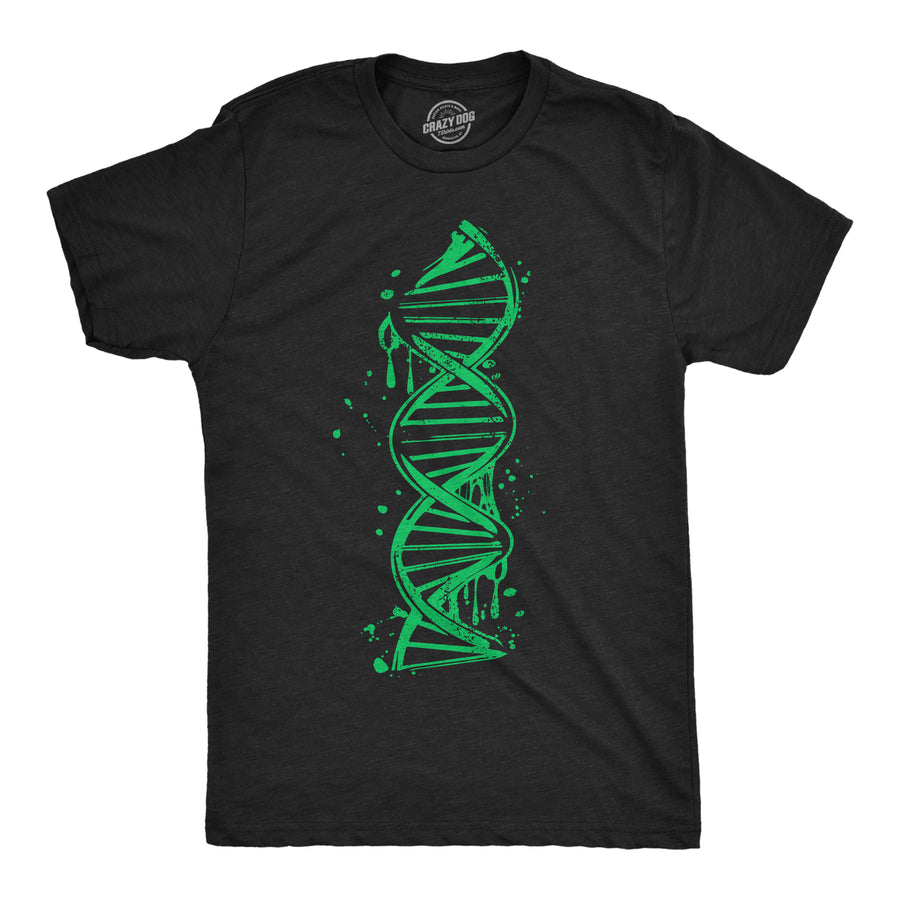 Mens Drippy DNA Funny T Shirts Science Graphic Tee For Men Image 1