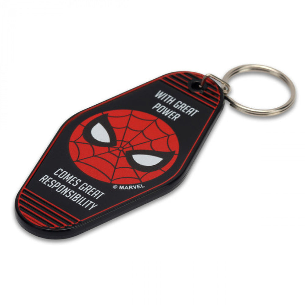 Spider-Man with Great Power Comes Great Responsibility Keychain Image 2