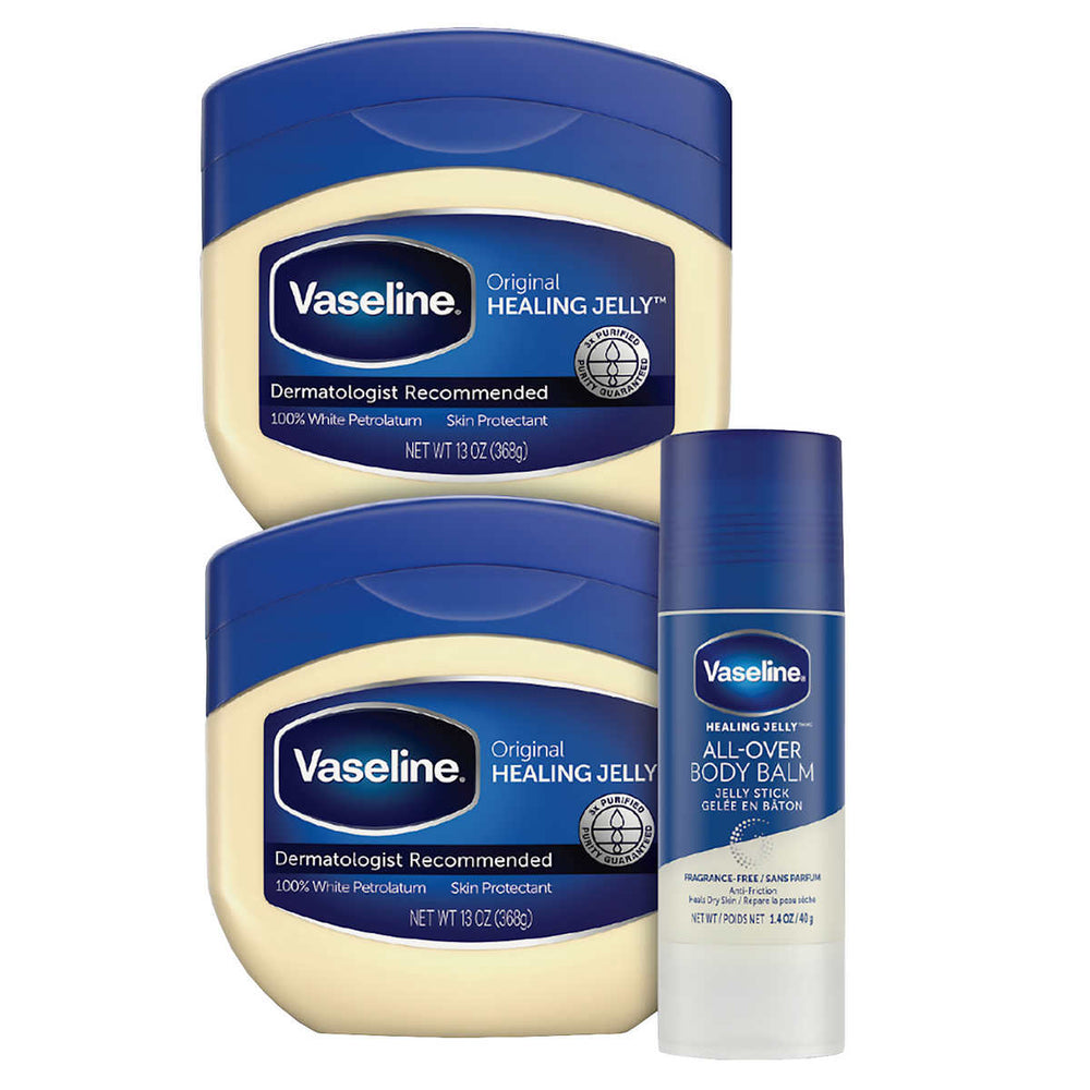 Vaseline Original Healing Jelly 2 Pack + Balm Stick Image 2