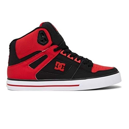 DC Mens Pure High-top Wc SkateboardSkate Shoe 10.5 FIERY RED/WHITE/BLACK Image 2