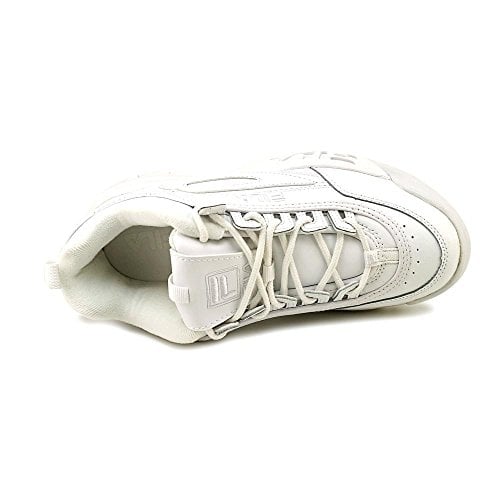 Fila Disruptor II Sneakers Kids 6.5 Triple White Midcut Casual Shoes Image 4