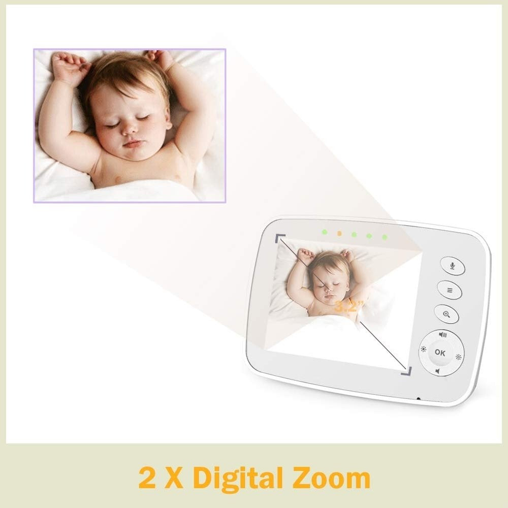 Baby Monitor2-Way Talk 3.2 Inch Digital Wireless Newborn Monitor Image 2