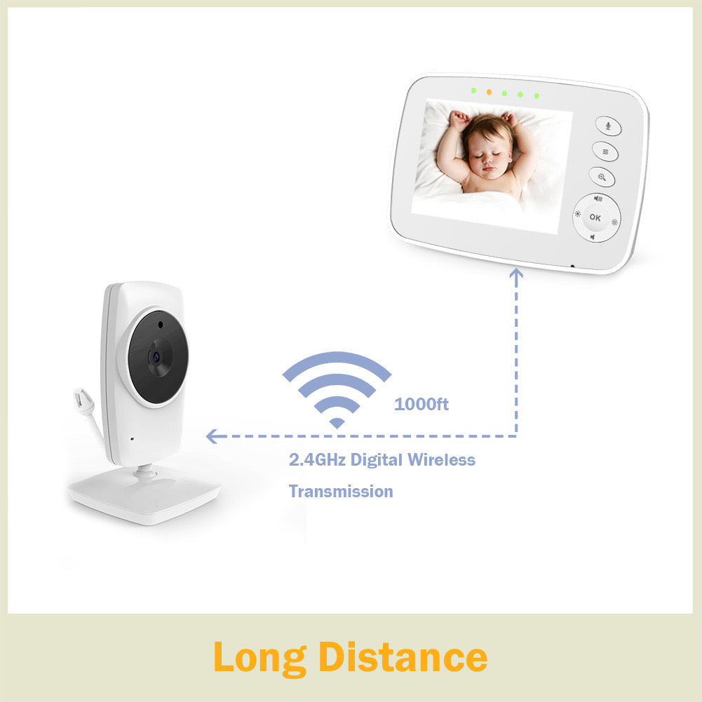 Baby Monitor2-Way Talk 3.2 Inch Digital Wireless Newborn Monitor Image 4