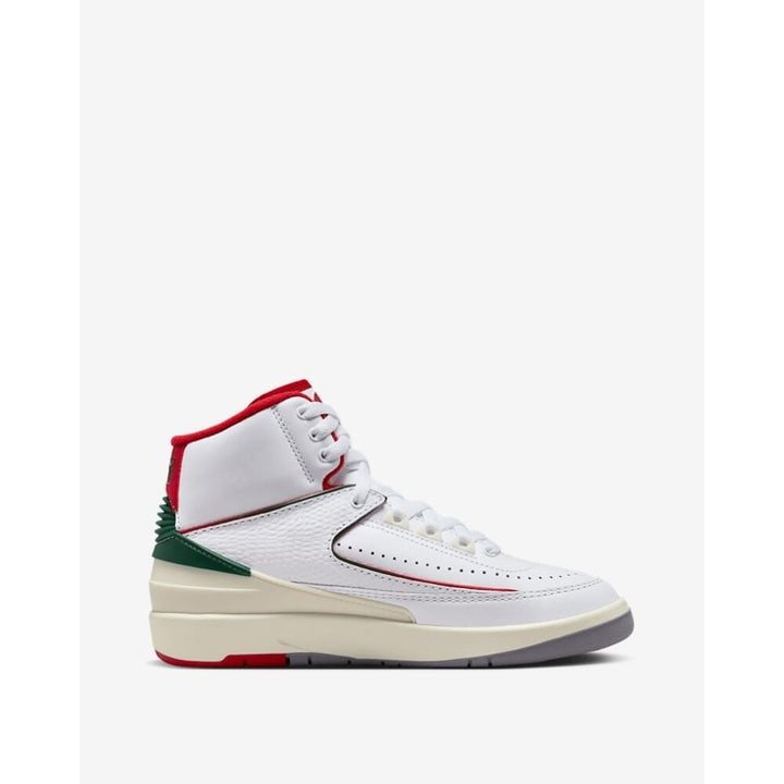 Nike Air Jordan 2 Retro White/Fire Red-Fir-Sail DQ8562-101 Grade-School Image 3