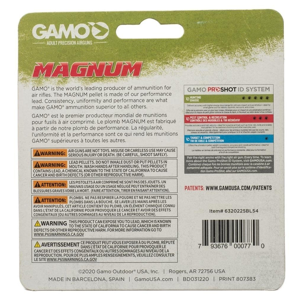 Gamo Magnum .22 Pellets 250 Count Image 2