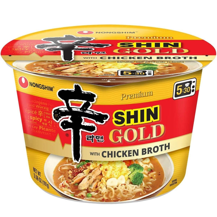 Nongshim Shin Gold Ramyun Noodle Soup with Chicken Broth3.56 Ounce (Pack of 6) Image 2