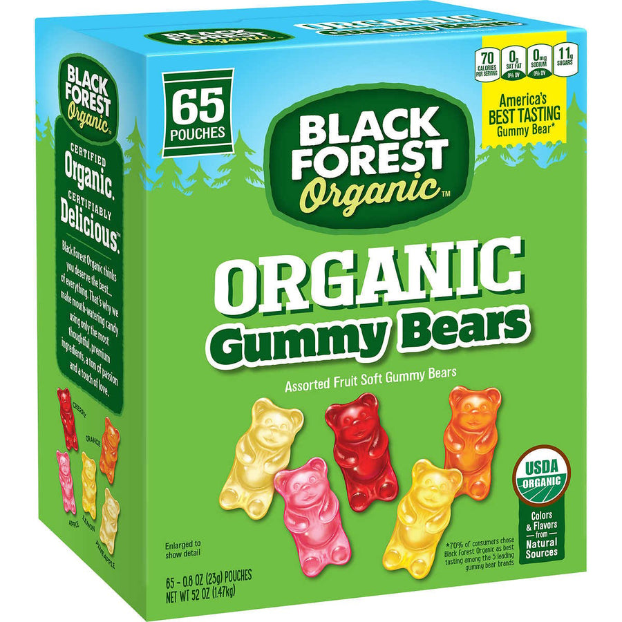 Black Forest Organic Gummy Bears 0.8 Ounce (65 Count) Image 1