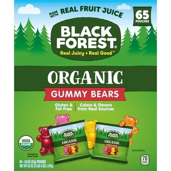 Black Forest Organic Gummy Bears 0.8 Ounce (65 Count) Image 2