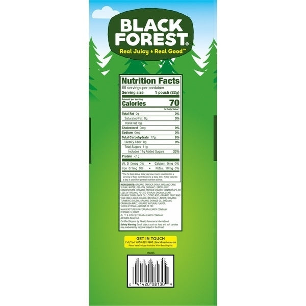 Black Forest Organic Gummy Bears0.8 Ounce (65 Count) Image 3