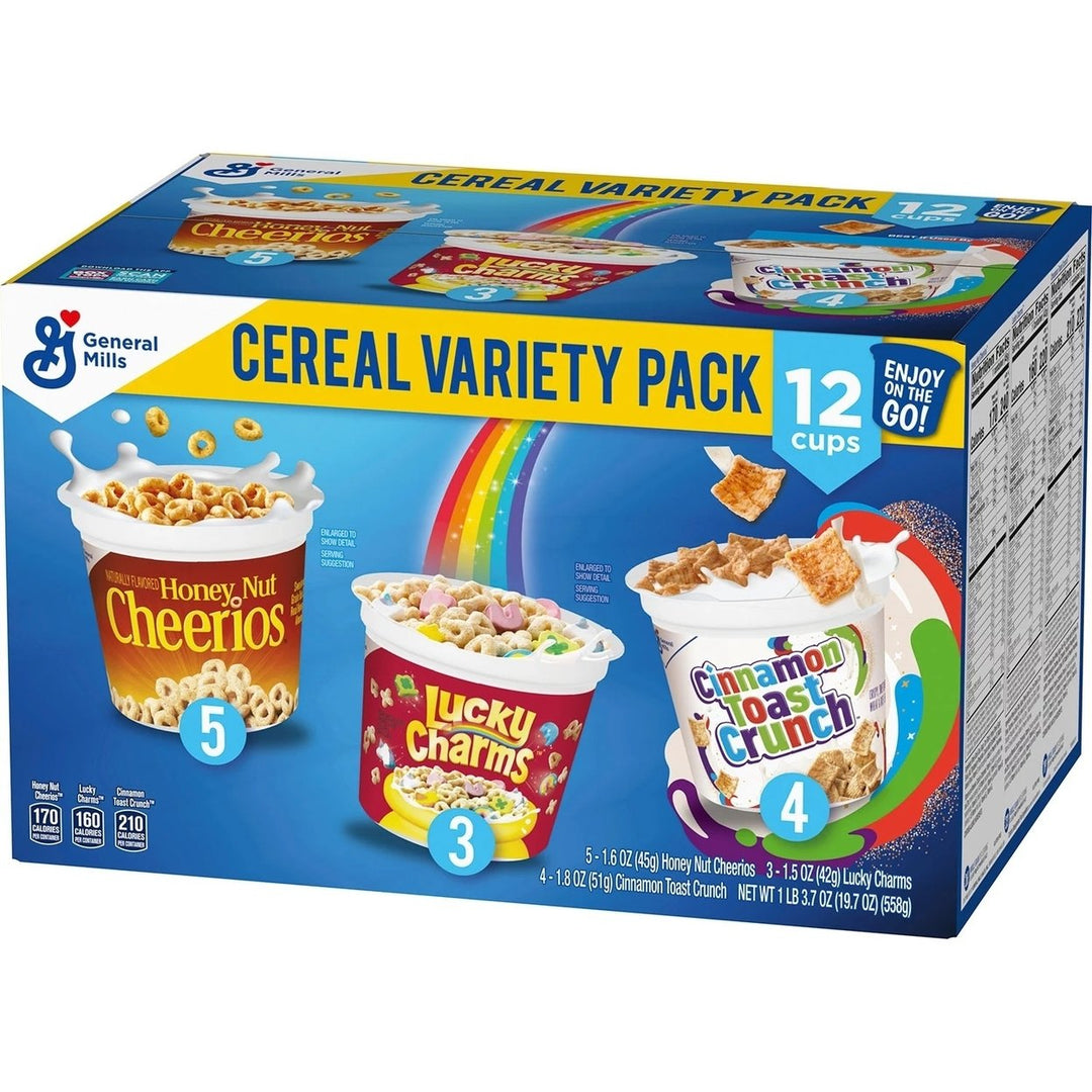 General Mills Cereal Cups Variety Pack (Pack of 12) Image 2