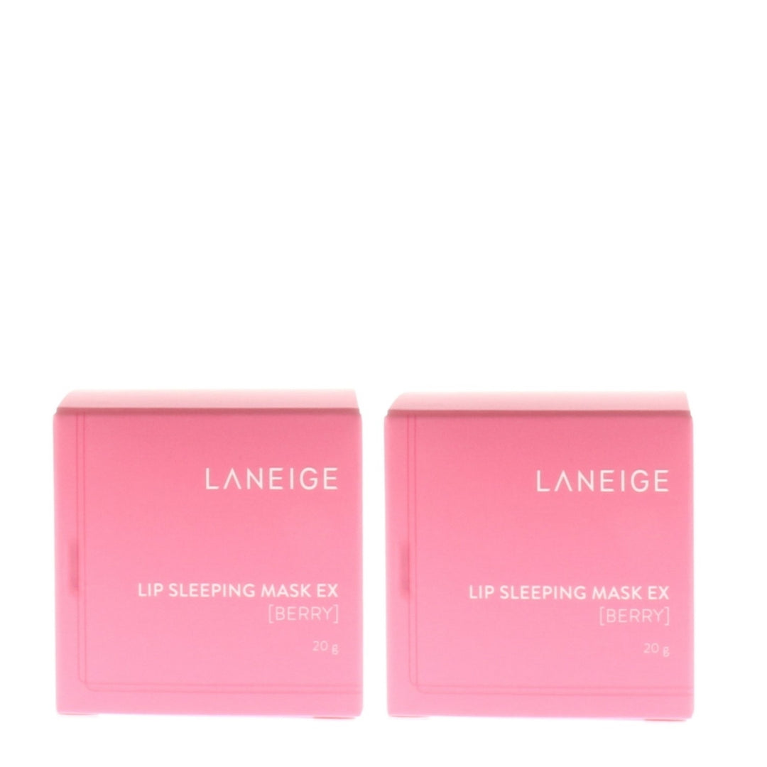 Laneige Lip Sleeping Mask Ex Berry 20g 2 Pack Leave-On Lip Treatment Moisturizer Image 1