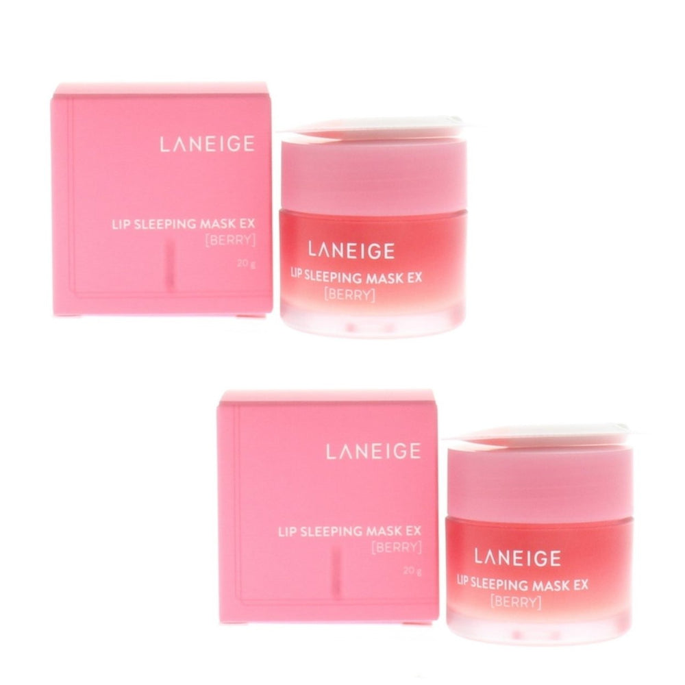 Laneige Lip Sleeping Mask Ex Berry 20g 2 Pack Leave-On Lip Treatment Moisturizer Image 2