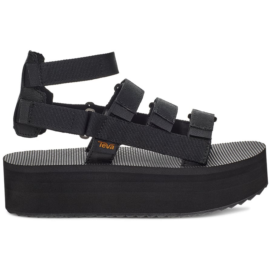 Teva Womens Flatform Mevia Sandal Black - 1116810-BLK BLACK Image 1