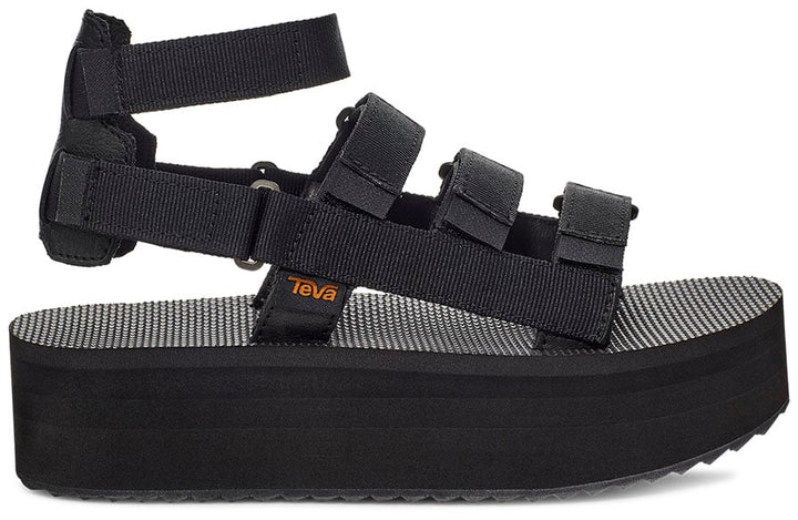 Teva Womens Flatform Mevia Sandal Black - 1116810-BLK  BLACK Image 1