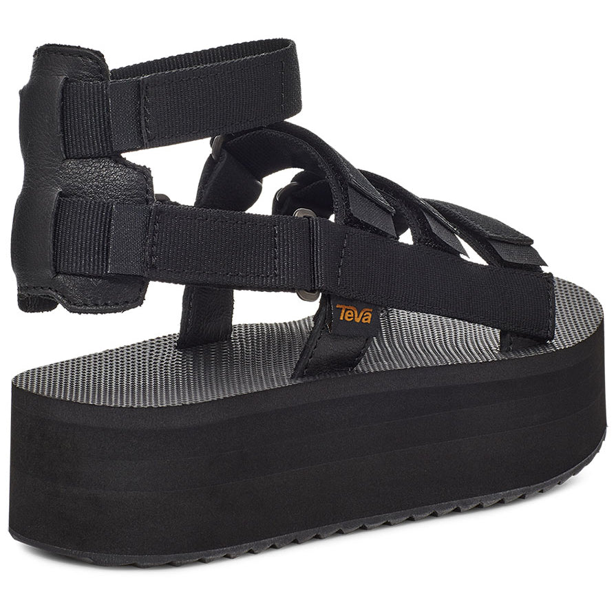 Teva Womens Flatform Mevia Sandal Black - 1116810-BLK BLACK Image 4