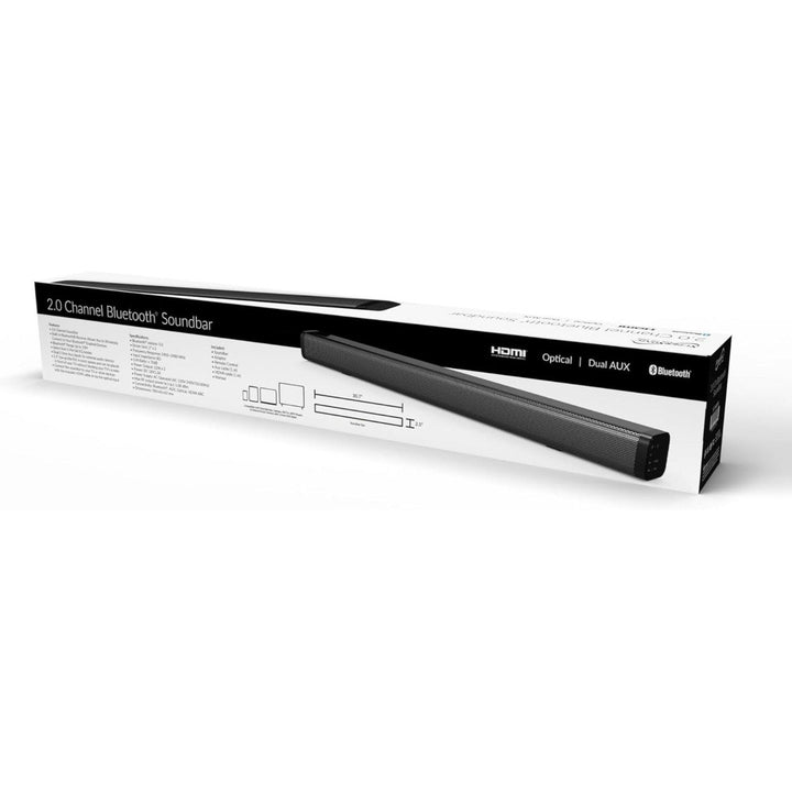 Supersonic 30-inch Bluetooth Soundbar 2.0 Channel Dual Aux Inputs SC-1420SB Image 7