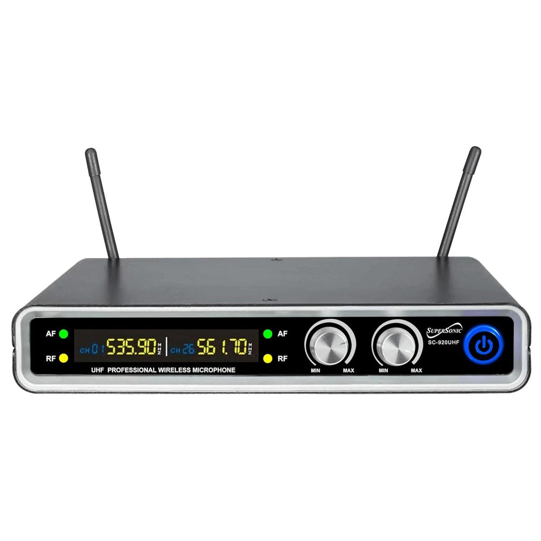 Supersonic UHF Dual Fixed Channel Professional Wireless Microphone Image 2