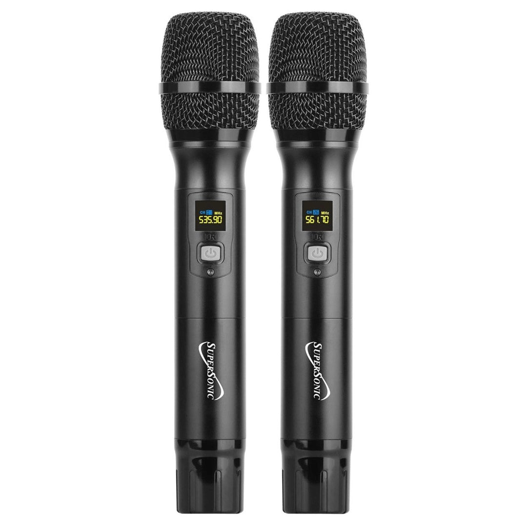 Supersonic UHF Dual Fixed Channel Professional Wireless Microphone Image 3