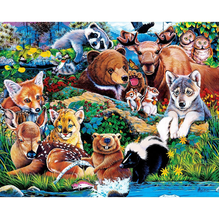 MasterPieces 100 Piece Jigsaw Puzzles World of Animals 4 Pack Kids Puzzles Image 8