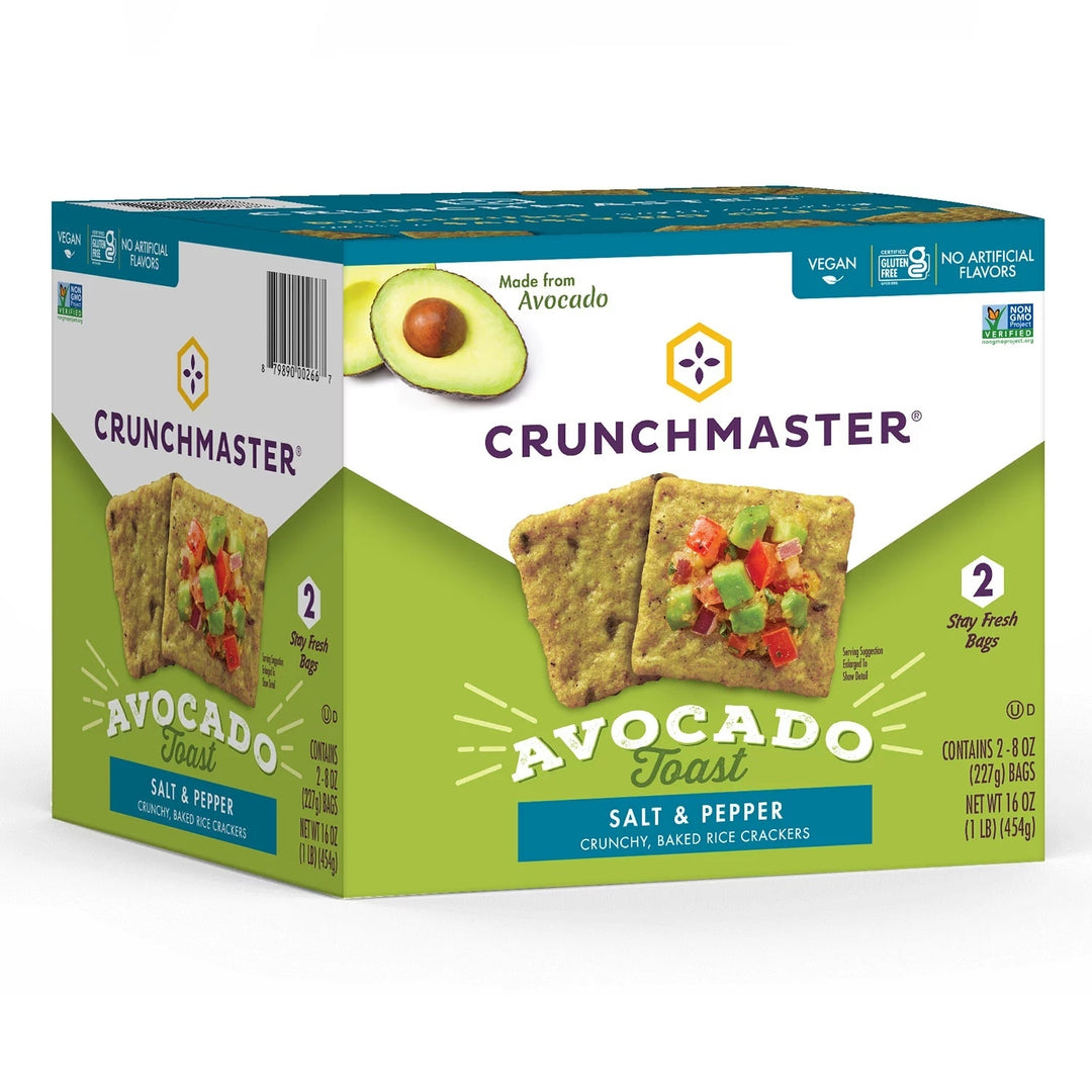 Crunchmaster Avocado Toast Crackers with Salt and Pepper (16 Ounce) Image 1