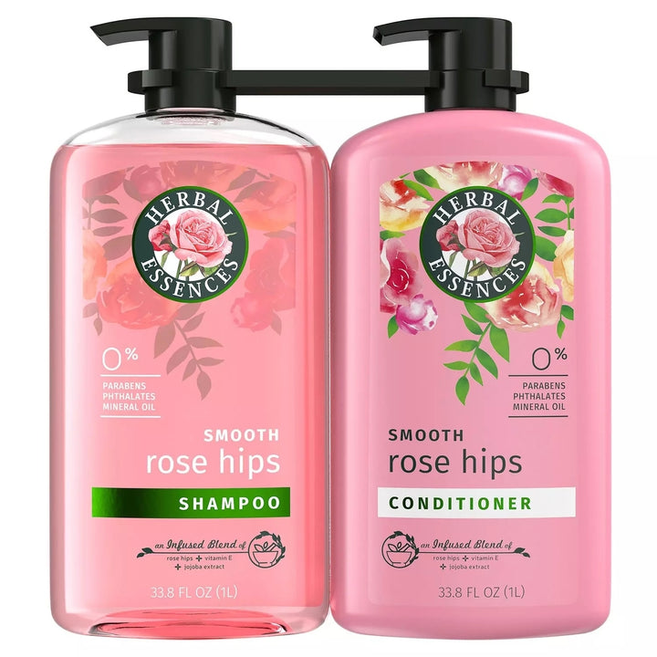 Herbal Essences Smooth Rose Hips Shampoo and Conditioner 33.8 Fl Oz (Pack of 2) Image 1