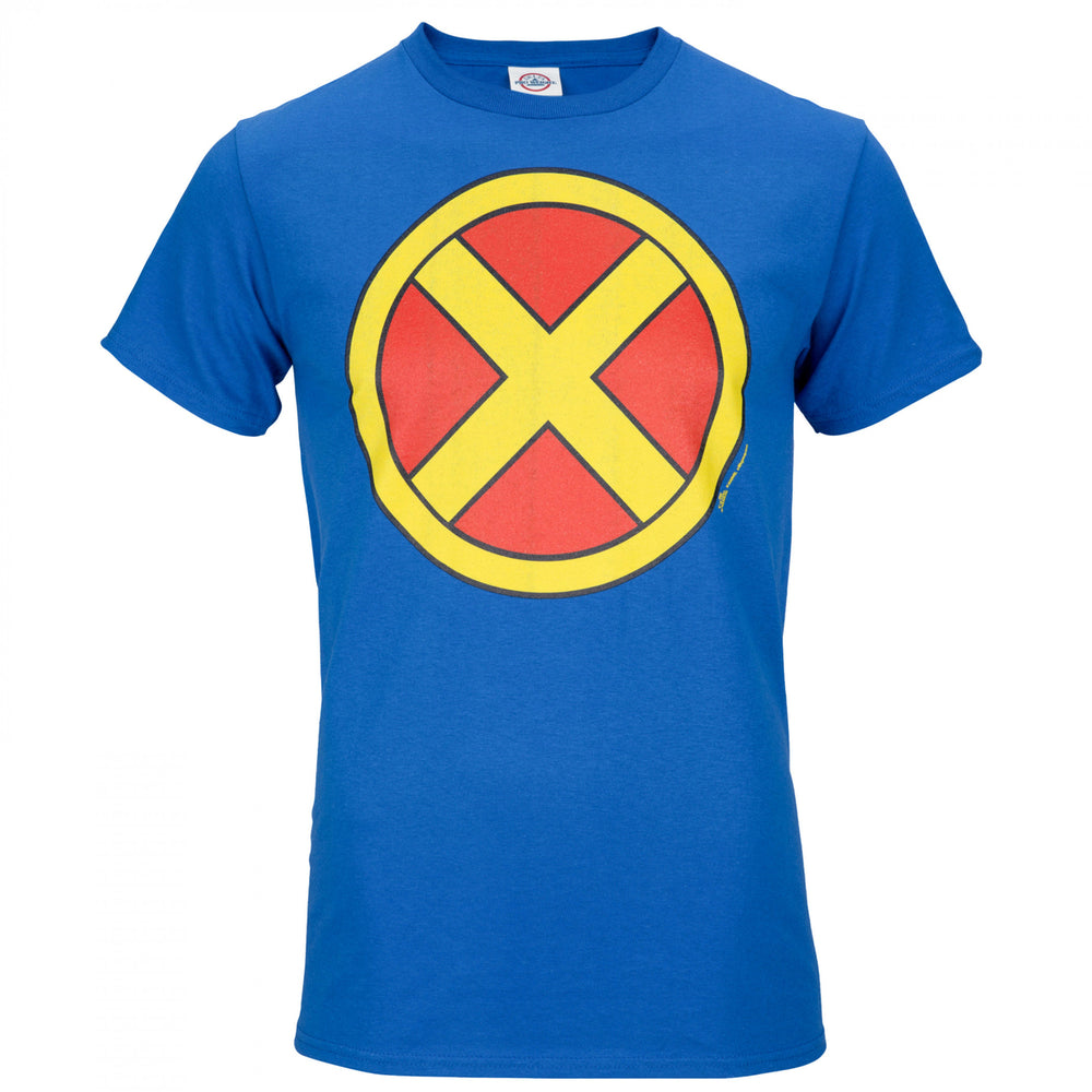 X-Men Classic Logo Blue Colorway T-Shirt Image 2