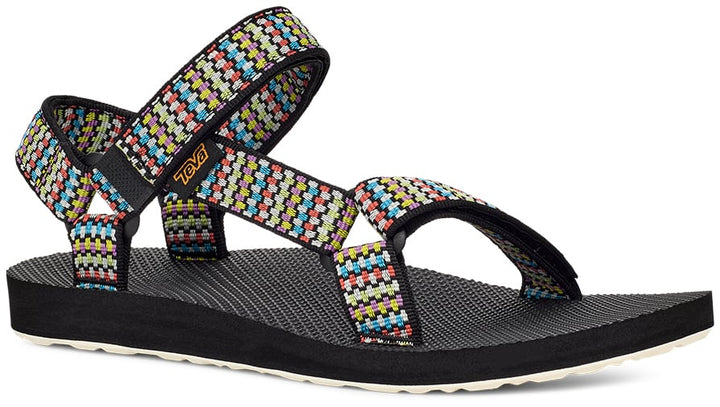 Teva Womens Original Universal Sandal Dot Matrix Black Multi - 1003987-DTM DOT MATRIX BLACK MULTI Image 1