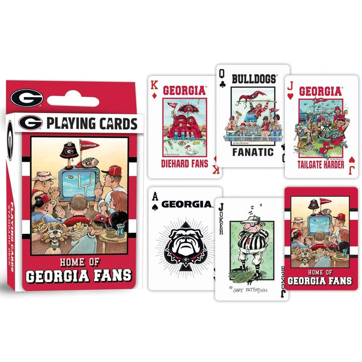 Georgia Bulldogs Fan Deck Playing Cards - 54 Card Deck Image 3