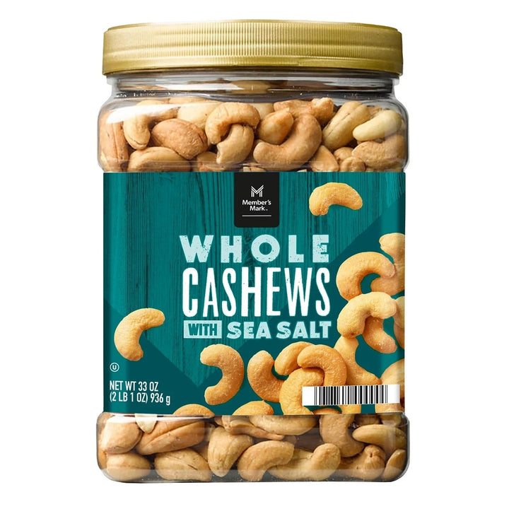 Members Mark Roasted Whole Cashews with Sea Salt (33 Ounce) Image 1