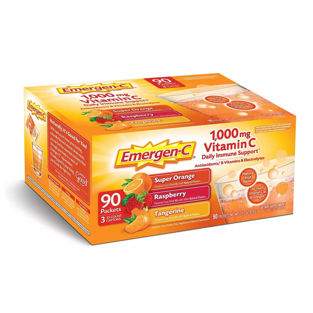 Emergen-C Variety Flavor Pack - 90 Count Image 2