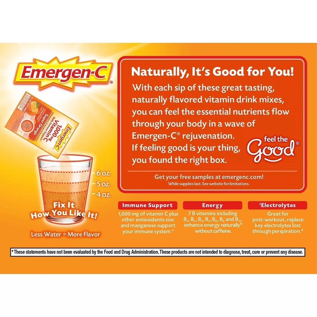 Emergen-C Variety Flavor Pack - 90 Count Image 4