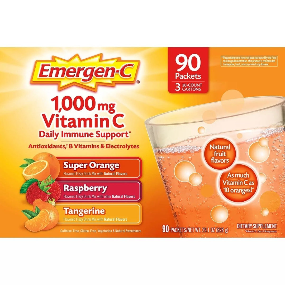 Emergen-C Variety Flavor Pack - 90 Count Image 4