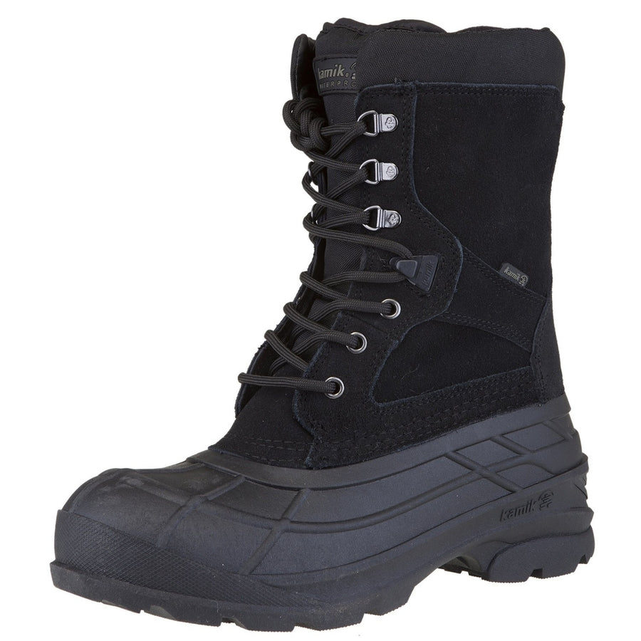 Kamik Mens Nationplus Snow Boot Black Waterproof Size Available Model KAMI-PLUS Image 1