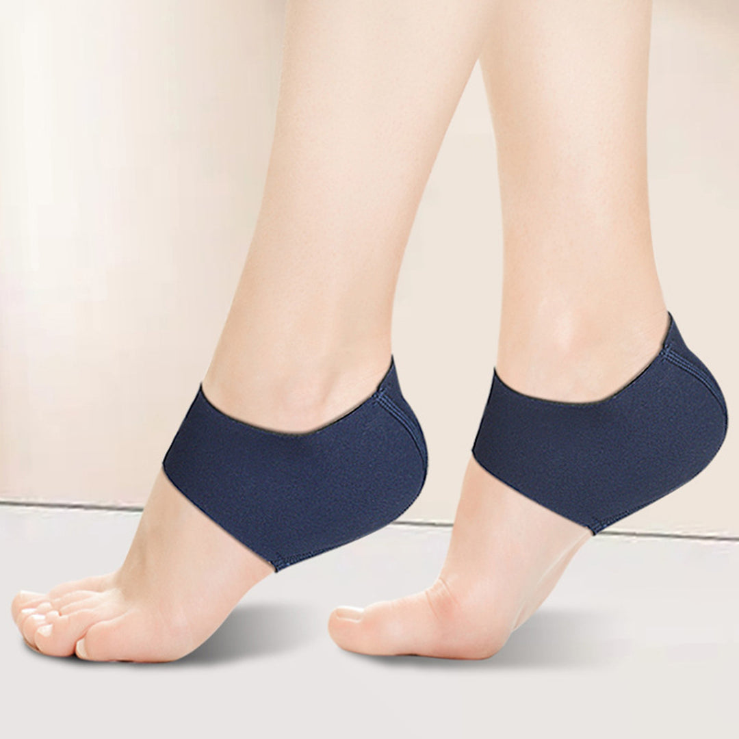 1 Pair Heel Covers Thin Elastic Cushioning Non-slip Sweat Absorbent Anti-cracking Unisex Moisturizing Heel Protectors Image 3