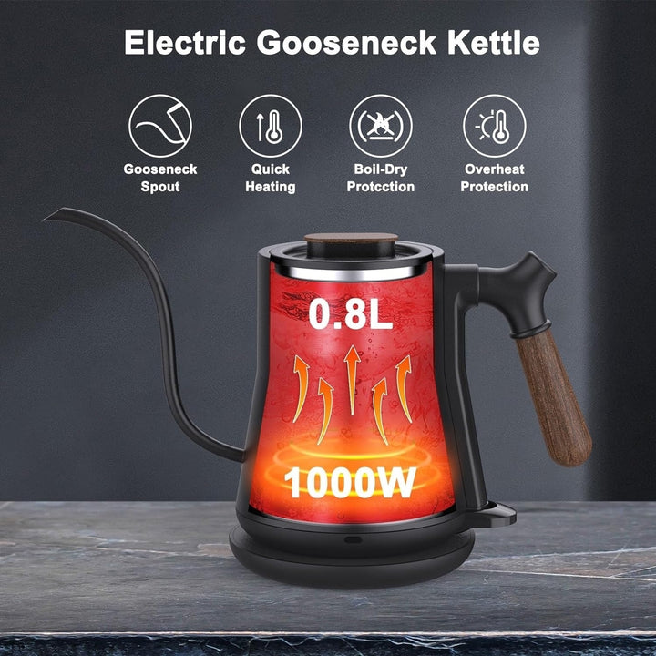 Gooseneck Electric Coffee Hot Water Tea Kettle Image 6