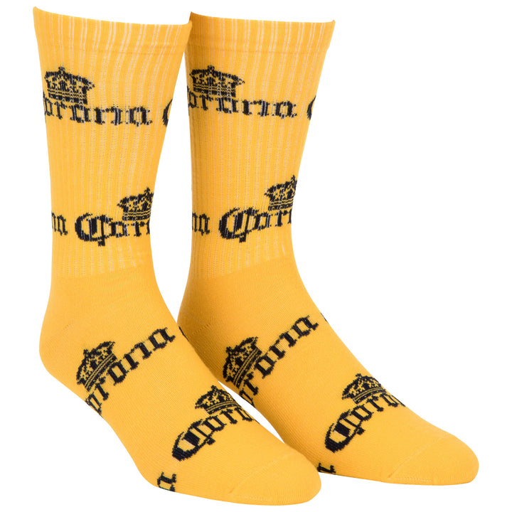 Corona Extra Classic Logos Mens Crew Socks 2-Pack Image 8