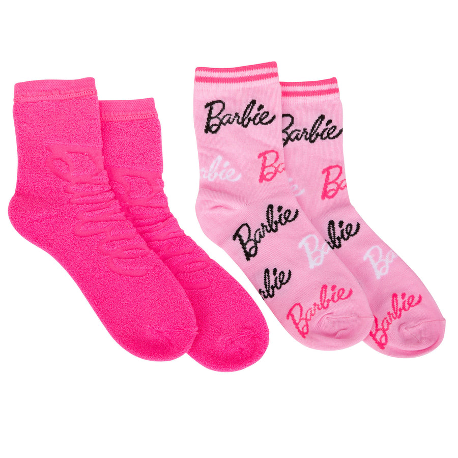 Barbie Logos Womens Crew Socks 2-Pack Image 1