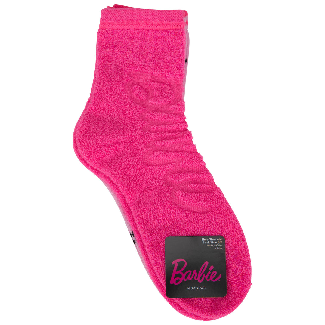 Barbie Logos Womens Crew Socks 2-Pack Image 7