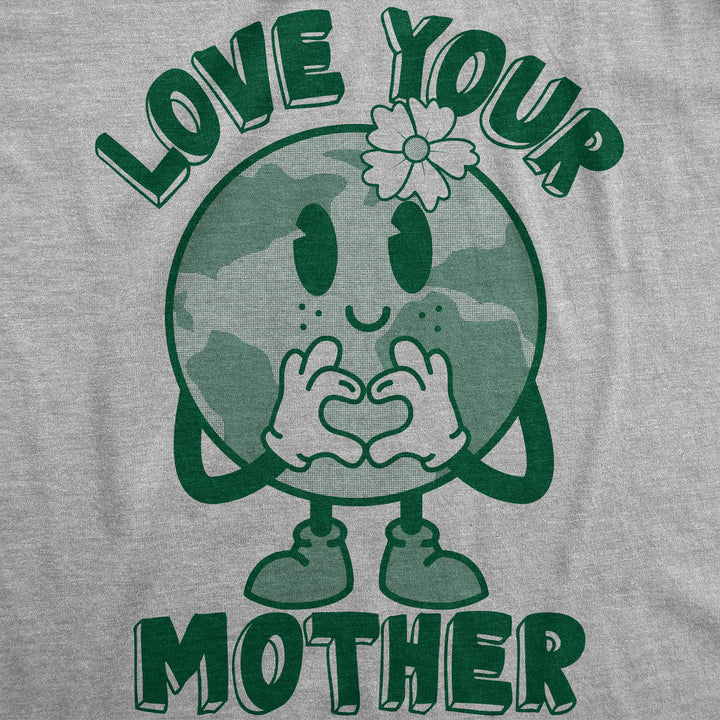 Mens Funny T Shirts Love Your Mother Earth Day Graphic Tee For Men Image 2