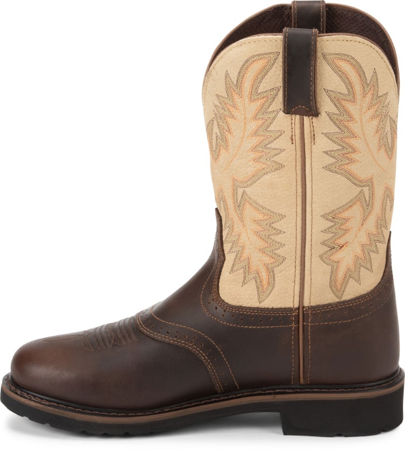 Justin Work 11" Stampede Soft Toe Work Boot Brown Sawdust WK4660 9.5D Image 3