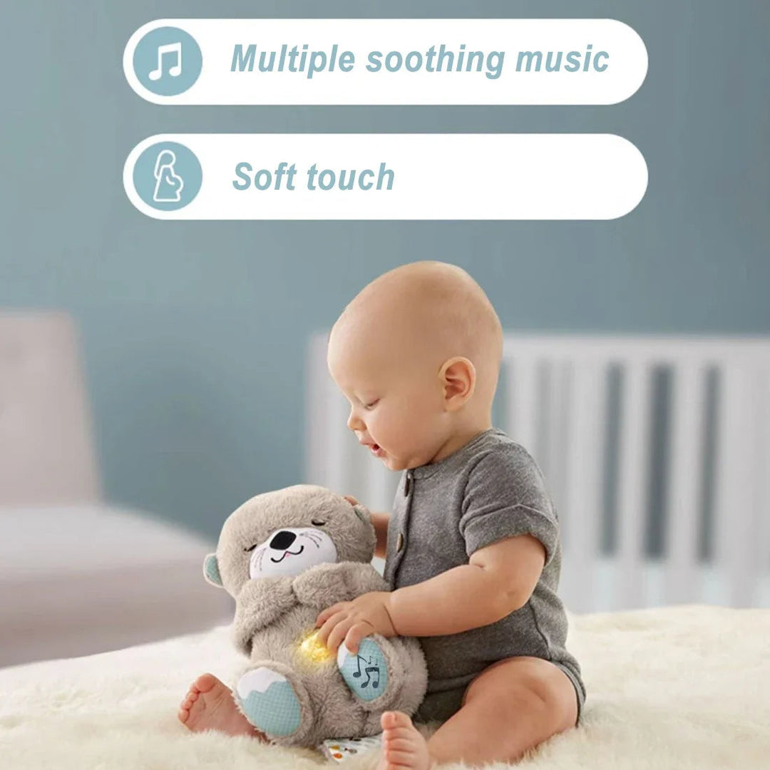 Soft Rhythmic Breathing Plush Teddy Bear with Sensory Music Lights and Rhythmic Breathing Motion Image 6