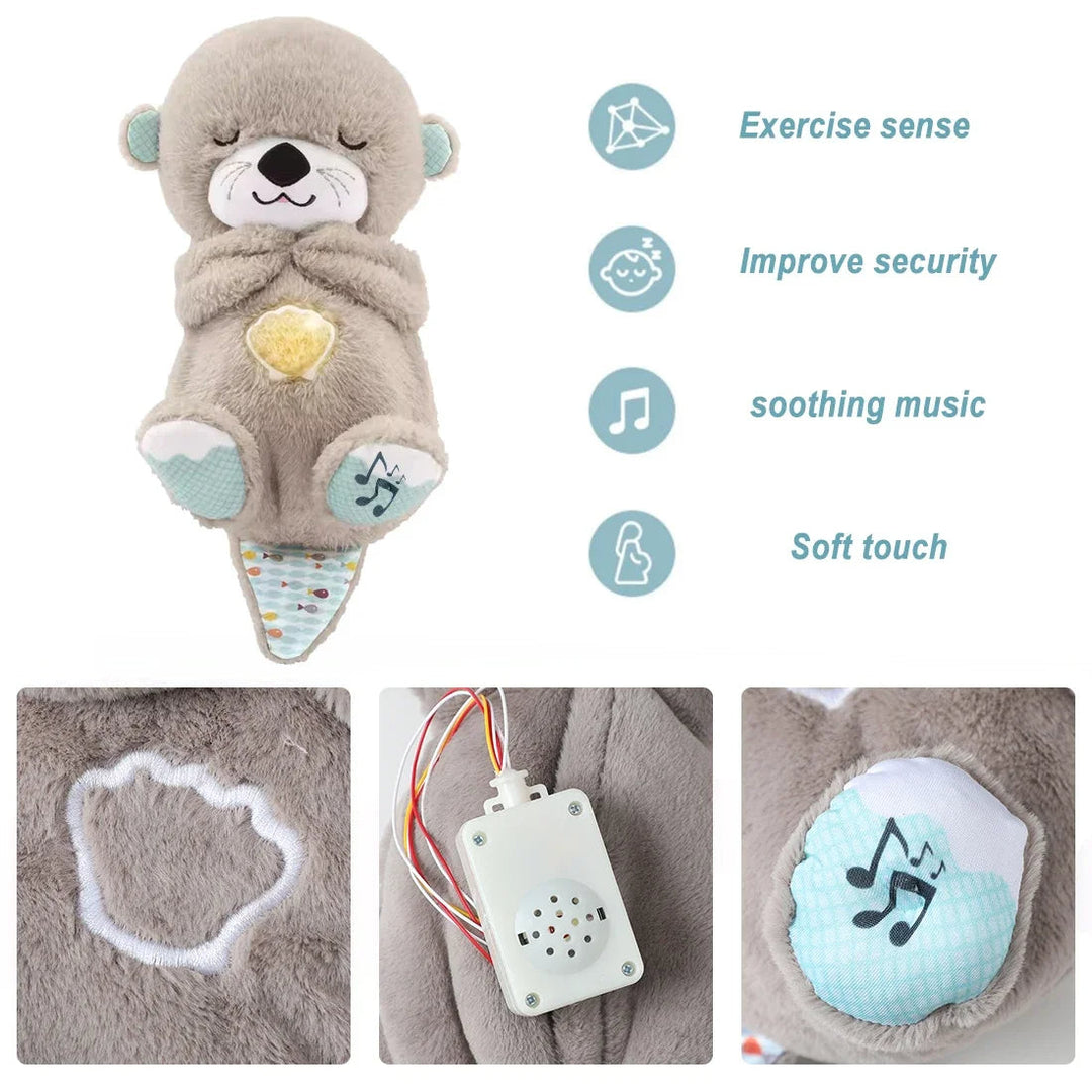 Soft Rhythmic Breathing Plush Teddy Bear with Sensory Music Lights and Rhythmic Breathing Motion Image 8