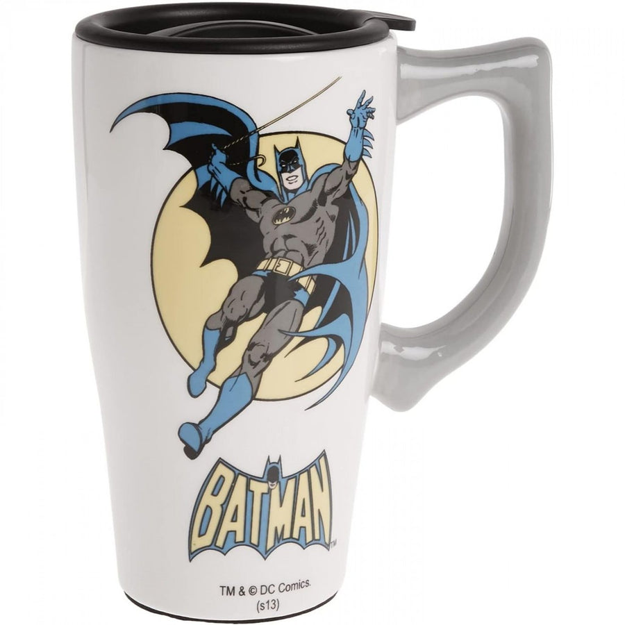 Batman Classic Comic Art 18oz Ceramic Travel Mug Image 1