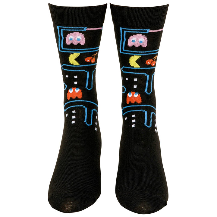 Pac-Man Maze and Logo Mens Crew Socks 2-Pack Image 2